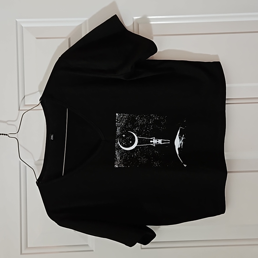 Women's Skelton moon cropped top